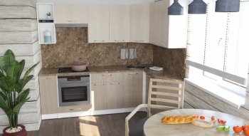 Кухонный гарнитур Ольга прайм 5 2300х1500 мм (Герда) в Югорске - yugorsk.mebel-e96.ru