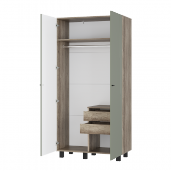 Стенка Олива комп.3 эвкалипт софт (БТС) в Югорске - yugorsk.mebel-e96.ru