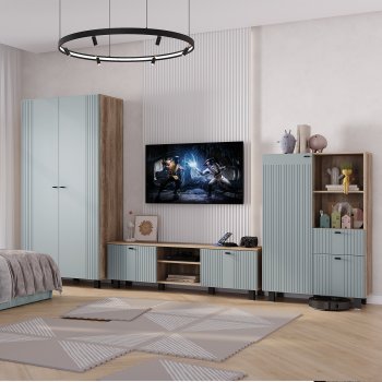 Стенка Олива комп.3 шарли бриз (БТС) в Югорске - yugorsk.mebel-e96.ru
