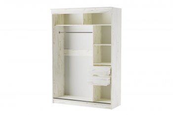 Шкаф-купе Орион 1500 мм крафт белый (Памир) в Югорске - yugorsk.mebel-e96.ru