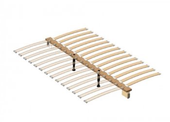 Кровать из массива Грация-1 Льняной (БМ) в Югорске - yugorsk.mebel-e96.ru