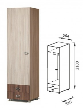 ПМ-13 шкаф для платья Юниор-6 в Югорске - yugorsk.mebel-e96.ru