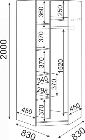 Набор подростковой мебели Остин модульный (Риннер) в Югорске - yugorsk.mebel-e96.ru