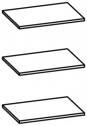 Полки арт. П107 для артикула 107 (3 шт.) в Югорске - yugorsk.mebel-e96.ru