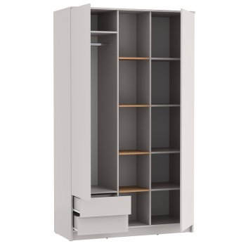 Шкаф 1200 мм для одежды 89.01 Прайм, кашемир (Олмеко) в Югорске - yugorsk.mebel-e96.ru