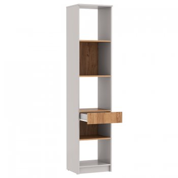 Стеллаж 89.21 Прайм (высокий с ящиком) (Олмеко) в Югорске - yugorsk.mebel-e96.ru