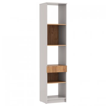 Стеллаж 89.21 Прайм (высокий с ящиком) (Олмеко) в Югорске - yugorsk.mebel-e96.ru