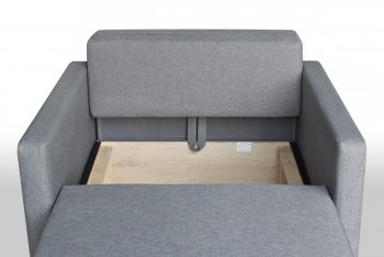 Кресло-кровать Реал 80 с подлокотниками (Графит) в Югорске - yugorsk.mebel-e96.ru