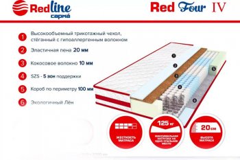 Матрас Red 4 h20 в Югорске - yugorsk.mebel-e96.ru