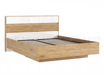 Кровать парящая Роджина с подсветкой, крафт/белый (Миф) в Югорске - yugorsk.mebel-e96.ru