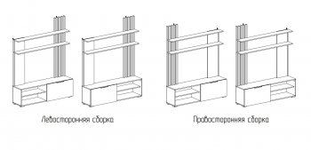 Стенка Роджина крафт/белый гл. (Миф) в Югорске - yugorsk.mebel-e96.ru