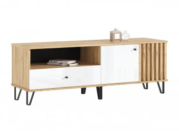 Тумба ТВ (1500) Роджина крафт/белый (Миф) в Югорске - yugorsk.mebel-e96.ru