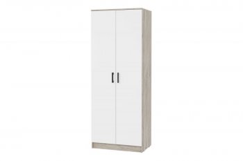 Шкаф 800 мм Ронда ШК-20 дуб крафт серый/белый (ИЦ) в Югорске - yugorsk.mebel-e96.ru