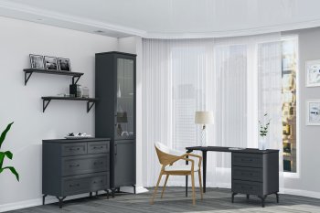 Спальный гарнитур Шарм модульный Антрацит (Диал) в Югорске - yugorsk.mebel-e96.ru