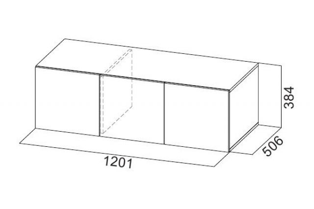 Шкаф 1200 мм ШК-5 с антресолью графит (СВ) в Югорске - yugorsk.mebel-e96.ru