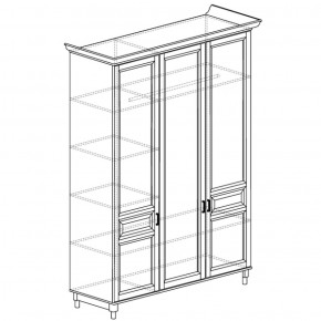 Шкаф 3-дверный Прованс 404 (Яна) в Югорске - yugorsk.mebel-e96.ru