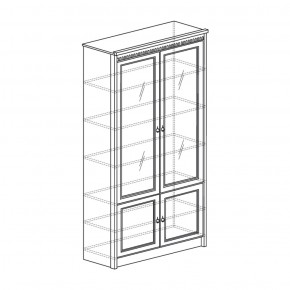 Шкаф для книг Лючия 184 дуб оксфорд (Яна) в Югорске - yugorsk.mebel-e96.ru