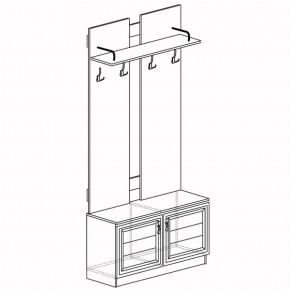 Шкаф для одежды открытый Лира 58 (Яна) в Югорске - yugorsk.mebel-e96.ru