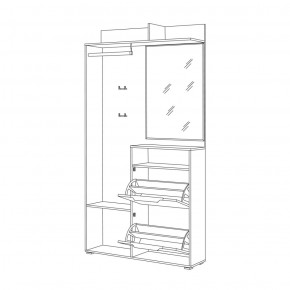 Шкаф комбинированный 10.13 Темпо в Югорске - yugorsk.mebel-e96.ru