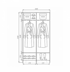 Шкаф-купе ХИТ 22-4-12/2-11 (420) в Югорске - yugorsk.mebel-e96.ru