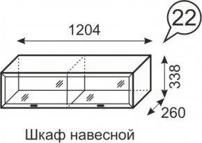 Шкаф навесной Венеция 22 бодега в Югорске - yugorsk.mebel-e96.ru