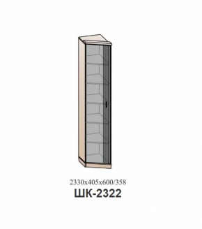 Шкаф ШЕР Дуб серый/айронвуд серебро (ШК-2322) в Югорске - yugorsk.mebel-e96.ru | фото