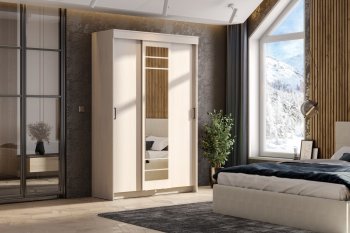 Шкаф-купе ШКП-7 1300 мм ясень анкор (СВ) в Югорске - yugorsk.mebel-e96.ru
