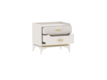 Тумба прикроватная Сиде Белый (СБК) в Югорске - yugorsk.mebel-e96.ru