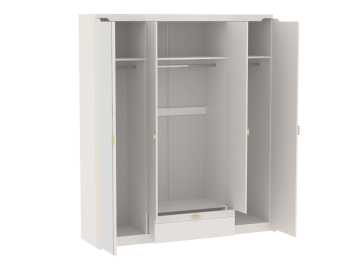 Шкаф 1960 мм 4-дверный NEW Сиде Белый (СБК) в Югорске - yugorsk.mebel-e96.ru