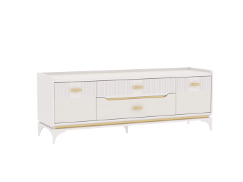 Тумба ТВ Сиде, Белый (СБК) в Югорске - yugorsk.mebel-e96.ru