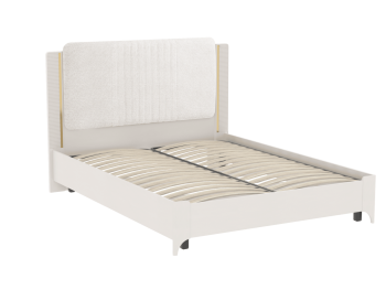 Кровать двуспальная Сиде Белый (СБК) в Югорске - yugorsk.mebel-e96.ru