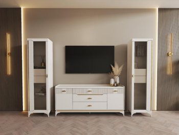 Стенка Сиде Белая (СБК) в Югорске - yugorsk.mebel-e96.ru