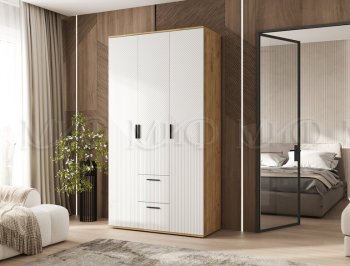Шкаф 1200 мм Сильвия, крафт/белый (Миф) в Югорске - yugorsk.mebel-e96.ru