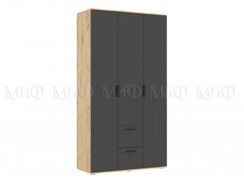Шкаф 1200 мм Сильвия, крафт/графит (Миф) в Югорске - yugorsk.mebel-e96.ru