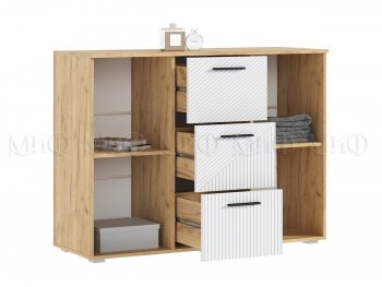 Комод Сильвия, крафт/белый (Миф) в Югорске - yugorsk.mebel-e96.ru