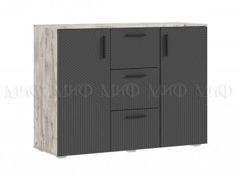 Комод Сильвия, дуб юкон/графит (Миф) в Югорске - yugorsk.mebel-e96.ru