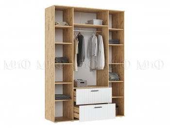 Шкаф 1600 мм Сильвия, крафт/белый (Миф) в Югорске - yugorsk.mebel-e96.ru