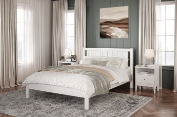 Кровать из массива Сканди белый античный (БМ) в Югорске - yugorsk.mebel-e96.ru