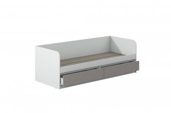 Кровать Соната 900 белый/кашемир(Зарон) в Югорске - yugorsk.mebel-e96.ru