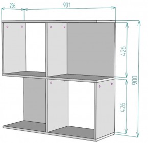 Стеллаж S34 (ДМ) в Югорске - yugorsk.mebel-e96.ru