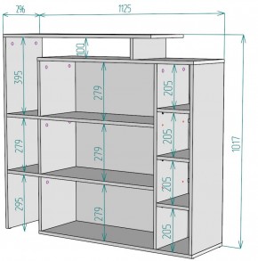 Стеллаж S36 (Белый) в Югорске - yugorsk.mebel-e96.ru