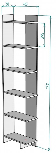 Стеллаж S4 (ДМ) в Югорске - yugorsk.mebel-e96.ru