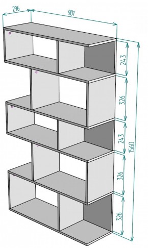 Стеллаж S5 (ДМ) в Югорске - yugorsk.mebel-e96.ru