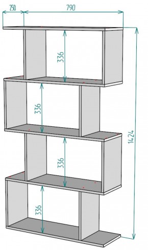 Стеллаж S52 (ДВ) в Югорске - yugorsk.mebel-e96.ru