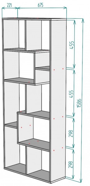 Стеллаж S8 (ДМ) в Югорске - yugorsk.mebel-e96.ru