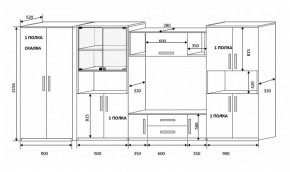 Стенка Вега 4 в Югорске - yugorsk.mebel-e96.ru