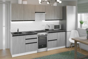 Кухонный гарнитур Сюита мега 2500 мм (Герда) в Югорске - yugorsk.mebel-e96.ru