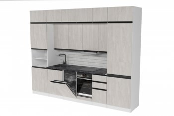 Кухонный гарнитур Сюита люкс 3000 мм (Герда) в Югорске - yugorsk.mebel-e96.ru