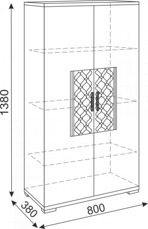 Тумба 2 двери Тиффани М13 (Риннер) в Югорске - yugorsk.mebel-e96.ru