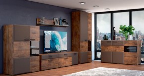 Тумба 3 двери 1500 РИО Смоки Soft touch/Таксус (БМ) в Югорске - yugorsk.mebel-e96.ru